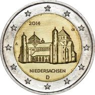  2 евро 2014 «Нижняя Саксония» Германия, фото 1 
