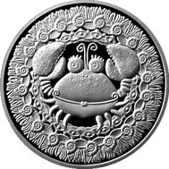  1 рубль 2009 «Знаки зодиака: Рак» Беларусь, фото 1 