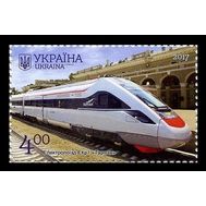  2017. Украина. 1634. Полтавская область. Кременчуг. Скоростной поезд Тарпан. 1 Марка., фото 1 