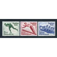  1935. Германия. Рейх. 600-602. Олимпиада в Гармиш-Партенкирхене. 3 марки, фото 1 