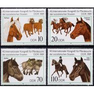  1989. Германия. ГДР. 3261-3264. Фауна. Лошади. 4 Марки. MNH., фото 1 