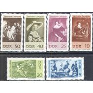  1967. Германия. ГДР. 1286-1291. Живопись. Пропавшие картины. Рубенс. 6 Марок. MNH., фото 1 