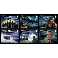  2018. Джерси. 2207-2212. Вторая мировая война. Операция Частайс. Авиаудар по немецким дамбам. 6 Марок., фото 1 