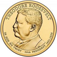  1 доллар 2013 «26-й президент Теодор Рузвельт» США, фото 1 