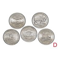  Набор 5 монет «200 лет экспедиции Льюиса и Кларка» 2004-2005 США D, фото 1 