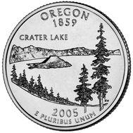  25 центов 2005 «Орегон» (штаты США), фото 1 