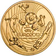  2 злотых 2012 &laquo;Чемпионат Европы по футболу УЕФА 2012&raquo; Польша, фото 1 