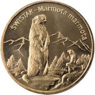  2 злотых 2006 «Альпийский сурок (Marmota marmota)» Польша, фото 1 