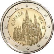  2 евро 2012 «Кафедральный собор в г. Бургос» Испания, фото 1 