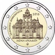  2 евро 2016 «Монастырь Аркади» Греция, фото 1 