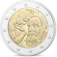  2 евро 2017 «100 лет со дня смерти Огюста Родена» Франция, фото 1 