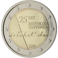  2 евро 2016 «25-летие независимости Словении» Словения, фото 1 