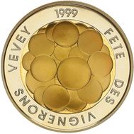  5 франков 1999 «Винный фестиваль» Швейцария, фото 1 