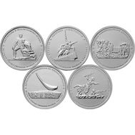  Набор 5 монет 5 рублей 2015 «Крымские операции (Освобождение Крыма)», фото 1 