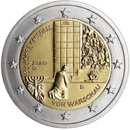  2 евро 2020 «50-летие коленопреклонения в Варшаве» Германия, фото 1 