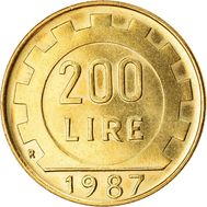  200 лир 1987 Италия, фото 1 