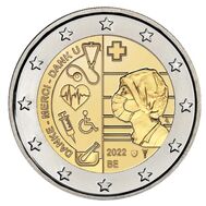  2 евро 2022 «Здравоохранение во время пандемии COVID-19» Бельгия (в коинкарте), фото 1 