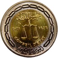  1 фунт 2022 «Государственный Совет» Египет, фото 1 