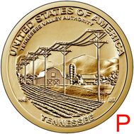 1 доллар 2022 «Администрация долины Теннесси» P (Американские инновации), фото 1 