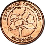  1 песо 2017 «Дерево Жакаранда» Аргентина, фото 1 