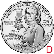  25 центов 2024 «Доктор Мэри Эдвардс» (Выдающиеся женщины США) D, фото 1 