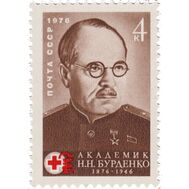  1976. СССР. 4521. 100 лет со дня рождения Н.Н. Бурденко, фото 1 