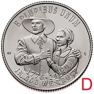  25 центов 2026 &laquo;Мэйфлауэрское соглашение&raquo; D, фото 1 