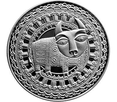  Монета 1 рубль 2009 «Знаки зодиака: Телец» Беларусь, фото 1 
