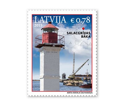  Почтовая марка «Маяк Салацгрива» Латвия, 2015, фото 1 