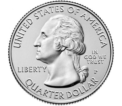  Монета 25 центов 2019 «Мемориальный парк» (47-й нац. парк США) P, фото 2 