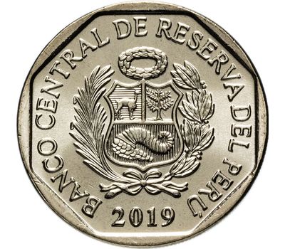  Монета 1 соль 2019 «Красная книга. Желтохвостая обезьяна» Перу, фото 2 