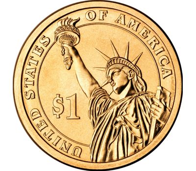  Монета 1 доллар 2013 «27-й президент Уильям Говард Тафт» США (случайный монетный двор), фото 2 