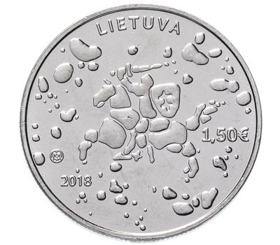  Монета 1,5 евро 2018 «Праздник Йонинес (Ивана Купалы)» Литва, фото 1 