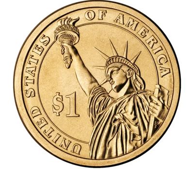  Монета 1 доллар 2009 «11-й президент Джеймс Нокс Полк» США (случайный монетный двор), фото 2 