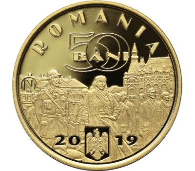 Монета 50 бани 2019 «Король Фердинанд I» Румыния, фото 2 