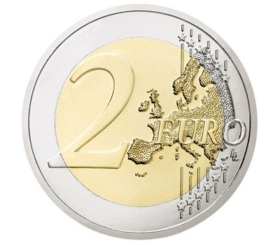  Монета 2 евро 2016 «200 лет Национальному банку» Австрия, фото 2 