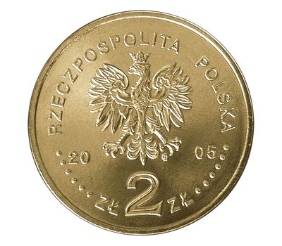  Монета 2 злотых 2005 «350-летие обороны Ясной Горы» Польша, фото 2 