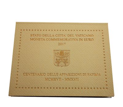  Монета 2 евро 2017 «100-летие явления Девы Марии в Фатиме» Ватикан (в буклете), фото 3 