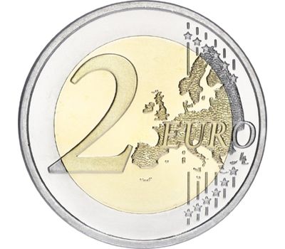  Монета 2 евро 2013 «100 лет Королевскому Метеорологическому Институту» Бельгия, фото 2 