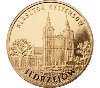  Монета 2 злотых 2009 «Енджеюв — Цистерцианский монастырь» Польша, фото 1 