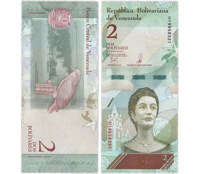  Банкнота 2 боливара 2018 Венесуэла Пресс, фото 1 