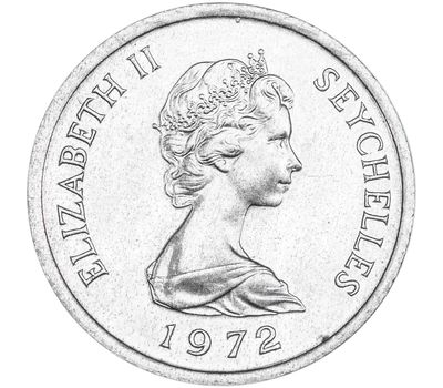  Монета 1 цент 1972 Сейшельские острова, фото 2 