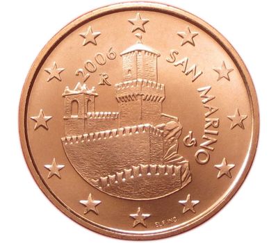  Монета 5 евроцентов 2006 Сан-Марино, фото 2 