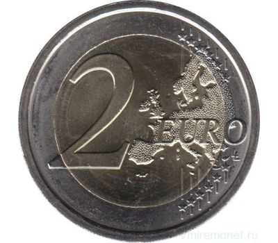  Монета 2 евро 2019 новый дизайн (регулярная) Сан-Марино, фото 2 
