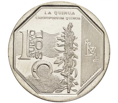  Монета 1 соль 2013 «Киноа (Лебеда)» Перу, фото 1 