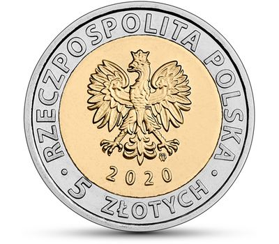 Монета 5 злотых 2020 «Мариацкий костел (Церковь Святой Марии)» Польша, фото 2 
