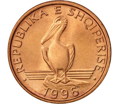  Монета 1 лек 1996 Албания, фото 1 