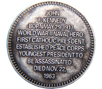  Медаль «35-й президент США Джон Кеннеди» США (копия), фото 2 