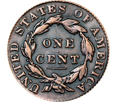  Монета 1 цент 1830 «Свобода» США (копия), фото 2 