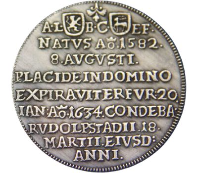  Монета талер 1634 «Траурный» Австрия (копия), фото 2 